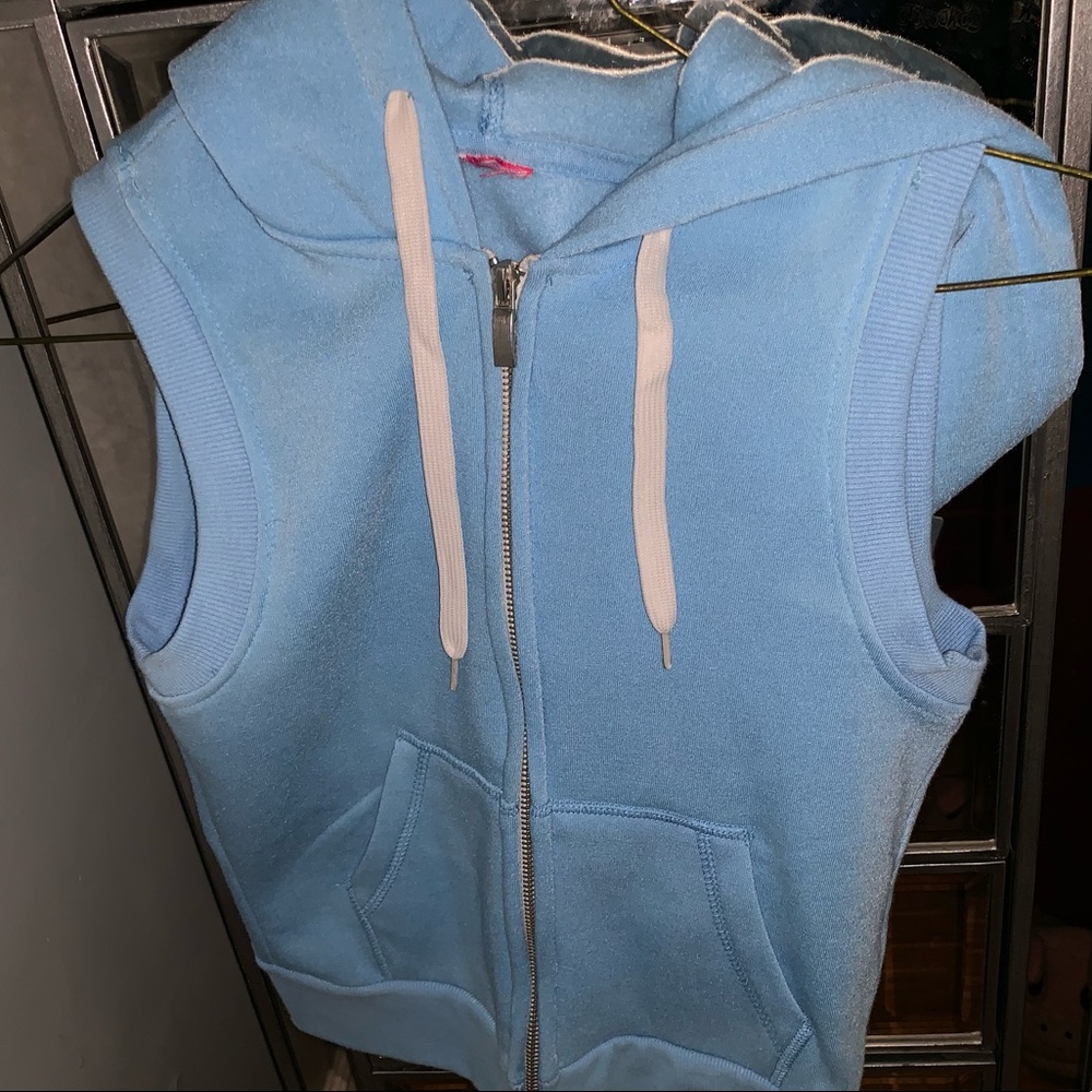 Blue sweater vest